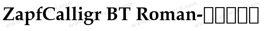 ZapfCalligr BT Roman字体转换